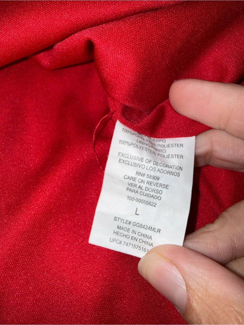 GB Girls Bright Red Tiered Dress with Lace Trim